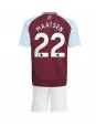 Aston Villa Ian Maatsen #22 Hjemmedraktsett Barn 2024-25 Korte ermer (+ bukser)